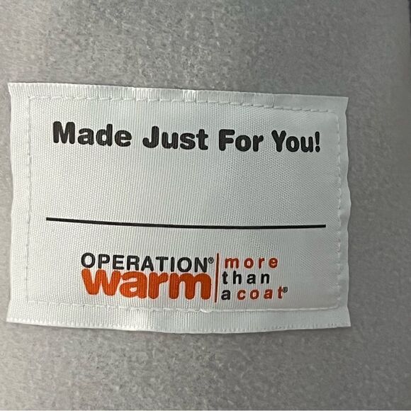 EUC Fire Fighters Operation Warm More than a Coat quilted Size 10/12 made in USA - Picture 6 of 9